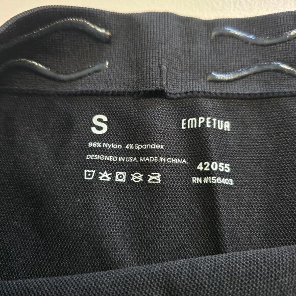 Empetua Leggings Women's Small Black High Waisted Shaping Pull On NWT - Picture 4 of 8